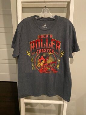 Disney Parks Rock 'N Roller Coaster Graphic Tee - Grey